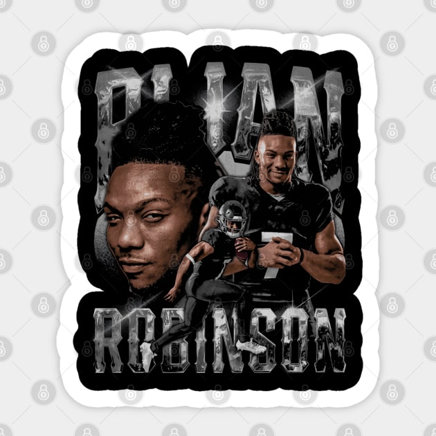 Bijan Robinson Atlanta Vintage Sticker by danlintonpro